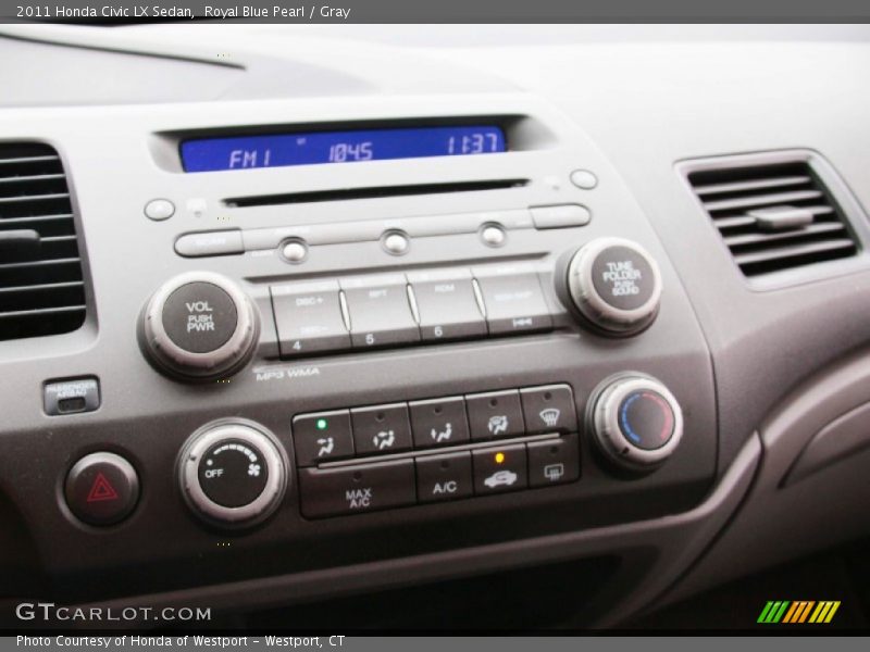 Royal Blue Pearl / Gray 2011 Honda Civic LX Sedan