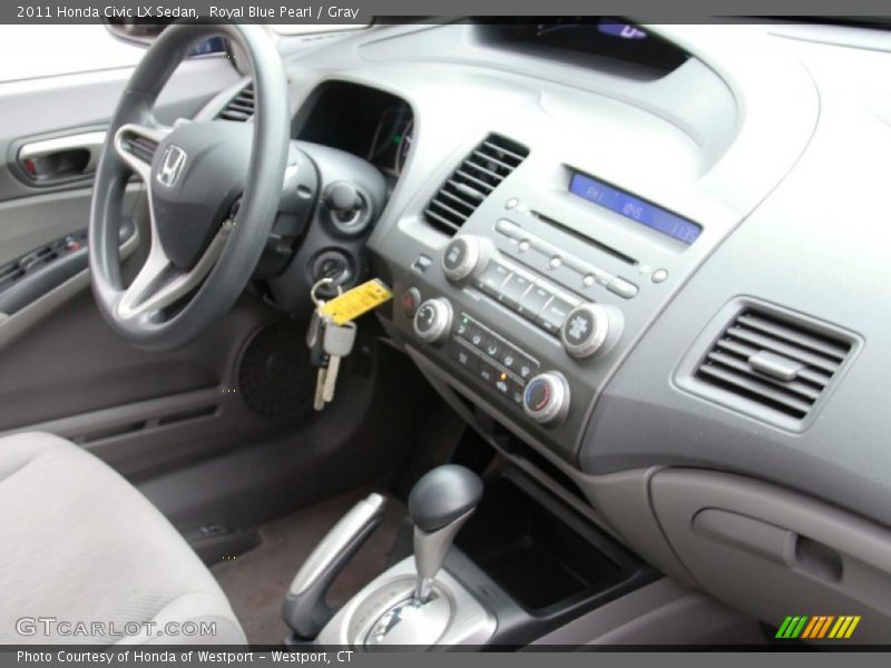 Royal Blue Pearl / Gray 2011 Honda Civic LX Sedan
