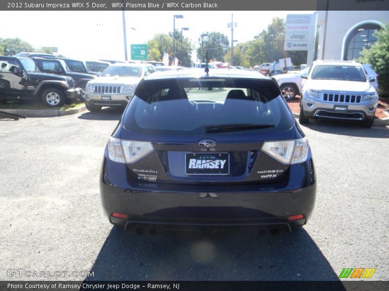WRX Plasma Blue / WRX Carbon Black 2012 Subaru Impreza WRX 5 Door