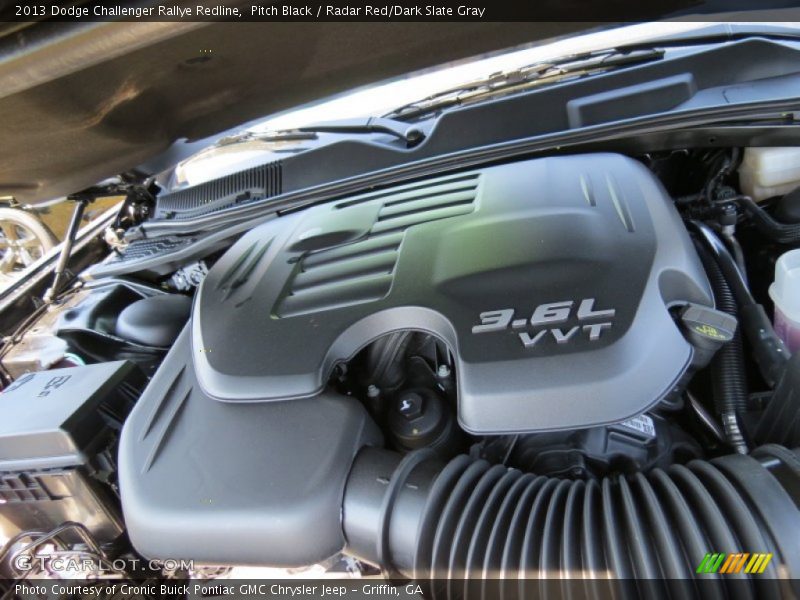 Pitch Black / Radar Red/Dark Slate Gray 2013 Dodge Challenger Rallye Redline