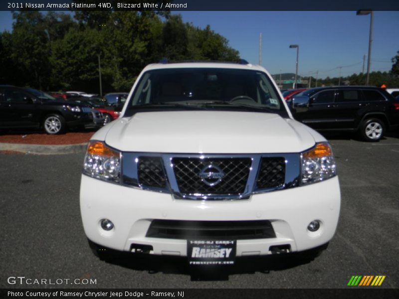 Blizzard White / Almond 2011 Nissan Armada Platinum 4WD