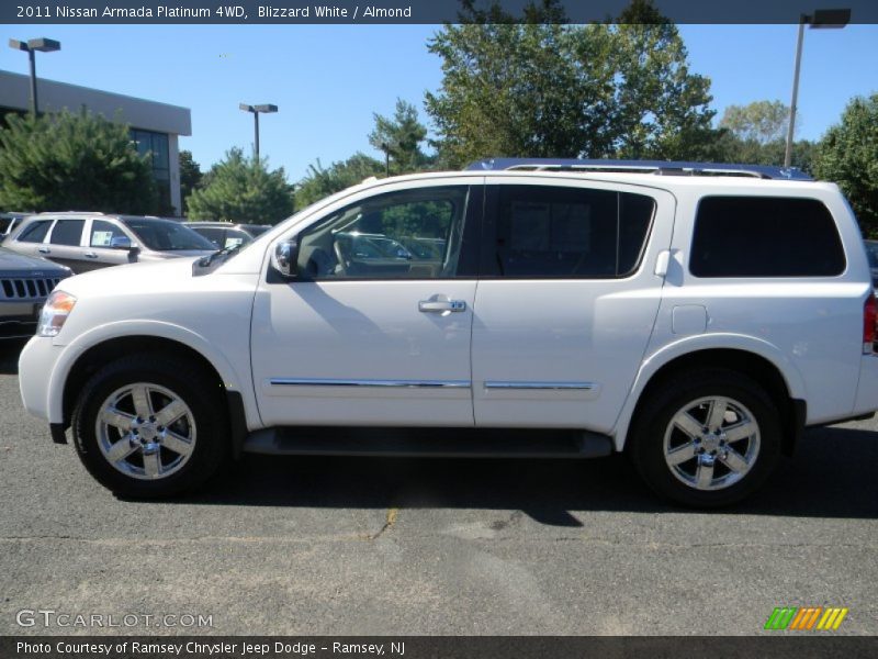 Blizzard White / Almond 2011 Nissan Armada Platinum 4WD