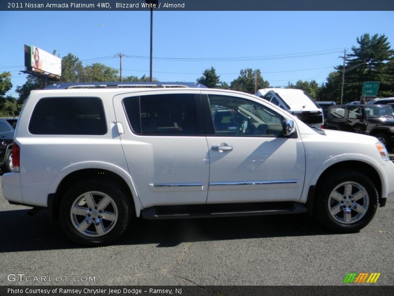 Blizzard White / Almond 2011 Nissan Armada Platinum 4WD