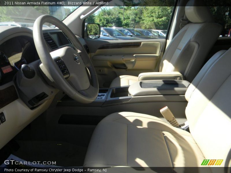Blizzard White / Almond 2011 Nissan Armada Platinum 4WD