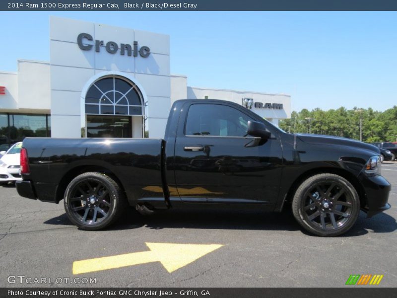 Black / Black/Diesel Gray 2014 Ram 1500 Express Regular Cab