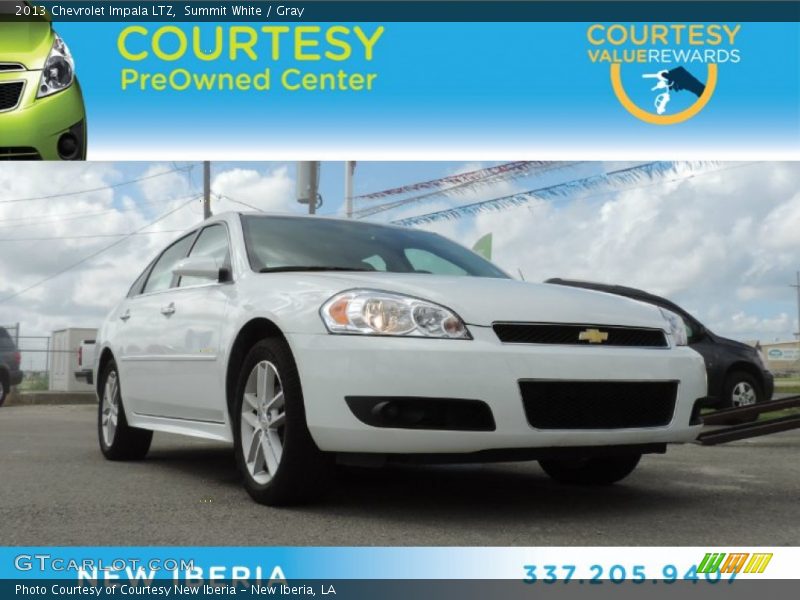 Summit White / Gray 2013 Chevrolet Impala LTZ