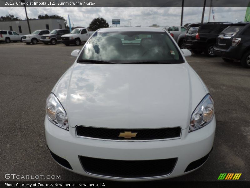 Summit White / Gray 2013 Chevrolet Impala LTZ