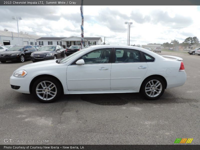 Summit White / Gray 2013 Chevrolet Impala LTZ