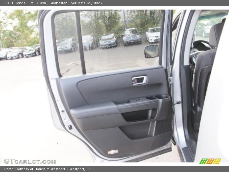 Alabaster Silver Metallic / Black 2011 Honda Pilot LX 4WD