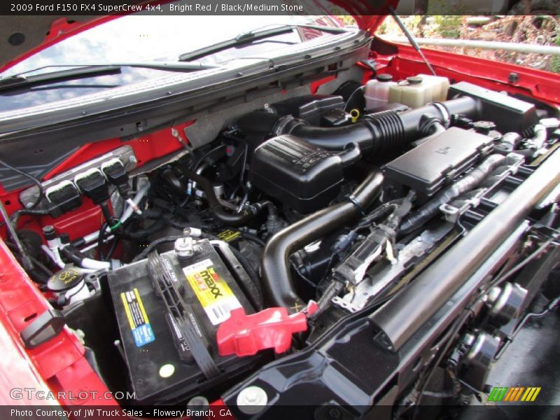 Bright Red / Black/Medium Stone 2009 Ford F150 FX4 SuperCrew 4x4
