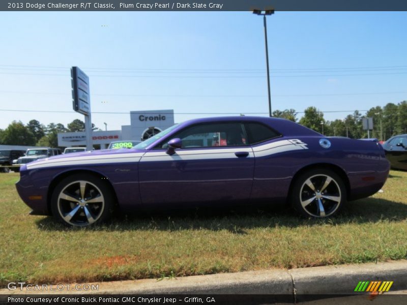 Plum Crazy Pearl / Dark Slate Gray 2013 Dodge Challenger R/T Classic