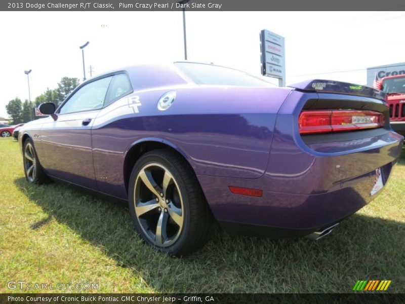 Plum Crazy Pearl / Dark Slate Gray 2013 Dodge Challenger R/T Classic