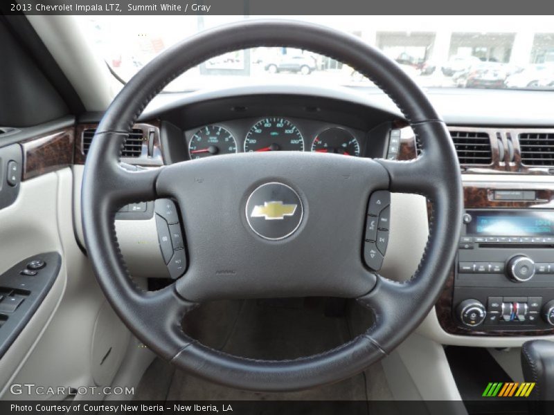 Summit White / Gray 2013 Chevrolet Impala LTZ