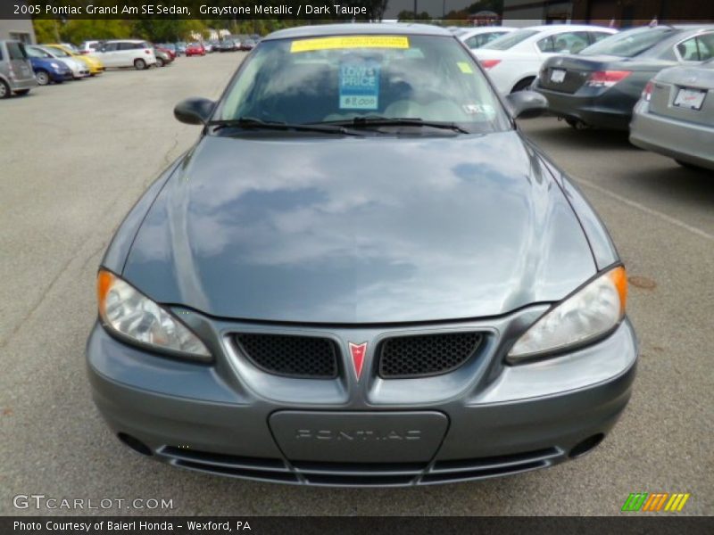 Graystone Metallic / Dark Taupe 2005 Pontiac Grand Am SE Sedan