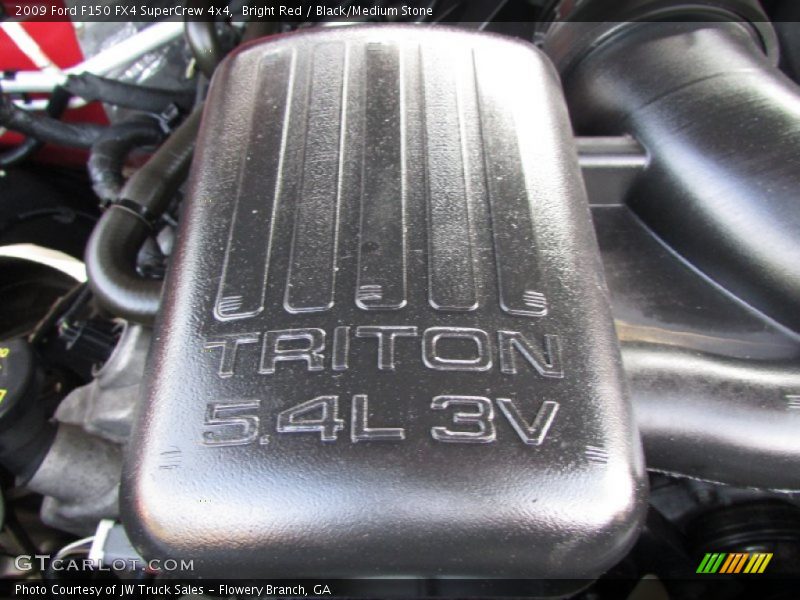 Bright Red / Black/Medium Stone 2009 Ford F150 FX4 SuperCrew 4x4