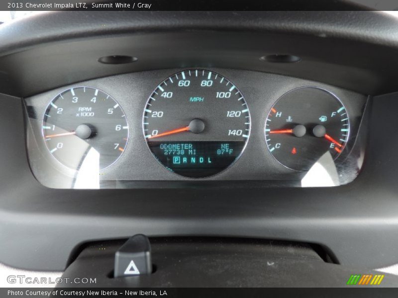 Summit White / Gray 2013 Chevrolet Impala LTZ