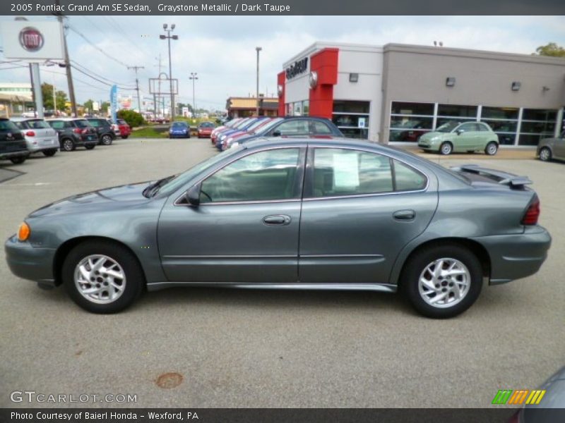 Graystone Metallic / Dark Taupe 2005 Pontiac Grand Am SE Sedan