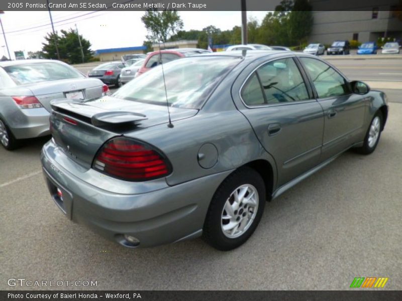 Graystone Metallic / Dark Taupe 2005 Pontiac Grand Am SE Sedan