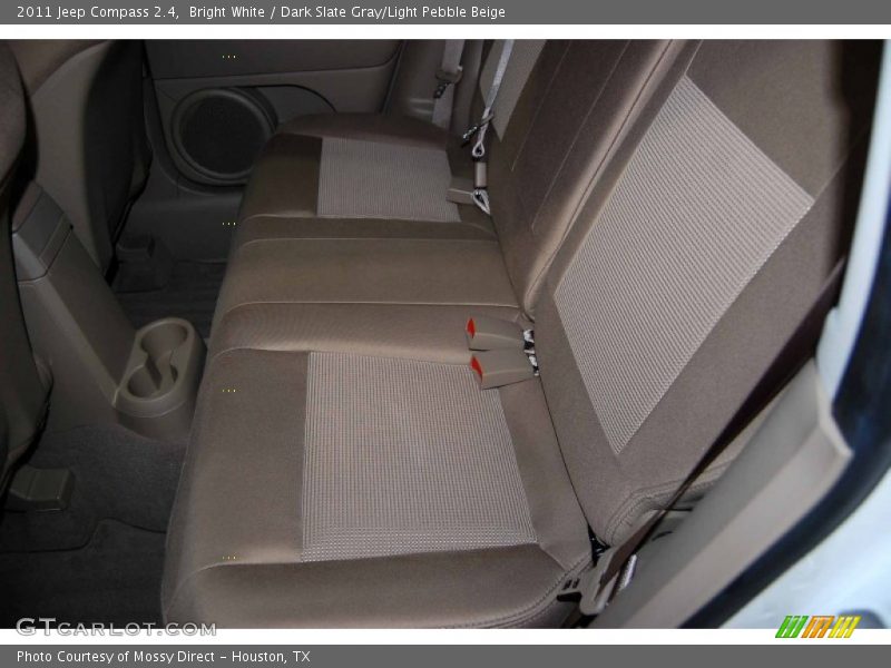Bright White / Dark Slate Gray/Light Pebble Beige 2011 Jeep Compass 2.4