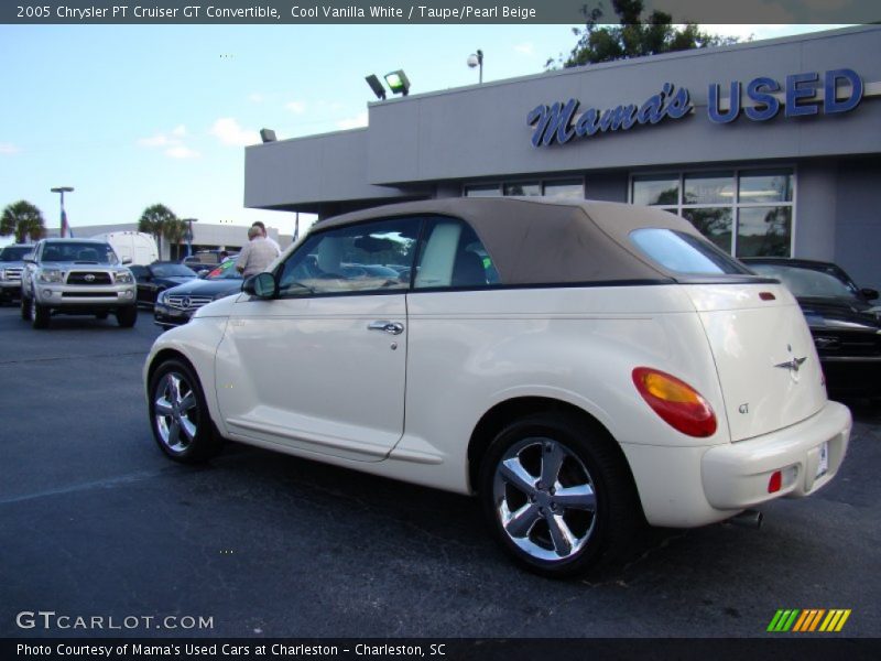 Cool Vanilla White / Taupe/Pearl Beige 2005 Chrysler PT Cruiser GT Convertible