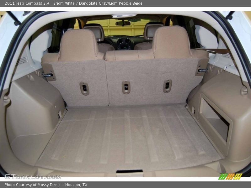 Bright White / Dark Slate Gray/Light Pebble Beige 2011 Jeep Compass 2.4