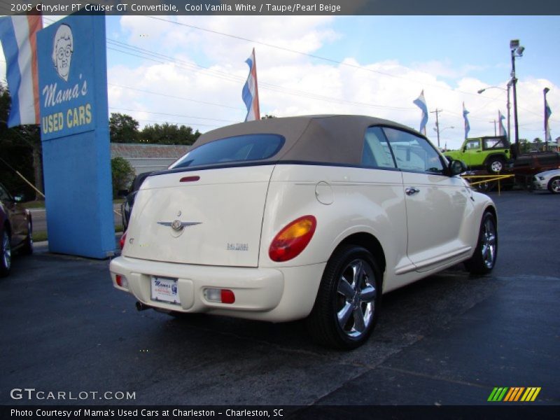 Cool Vanilla White / Taupe/Pearl Beige 2005 Chrysler PT Cruiser GT Convertible