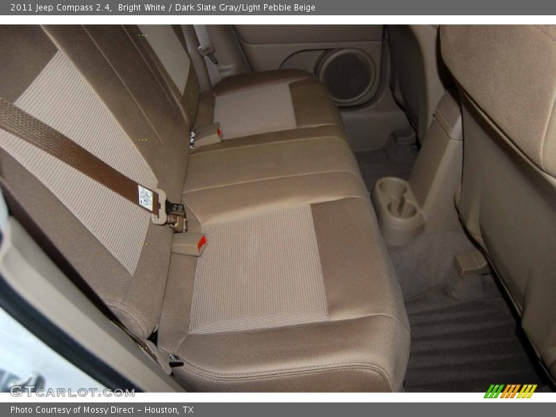 Bright White / Dark Slate Gray/Light Pebble Beige 2011 Jeep Compass 2.4