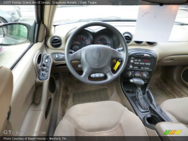 Graystone Metallic / Dark Taupe 2005 Pontiac Grand Am SE Sedan