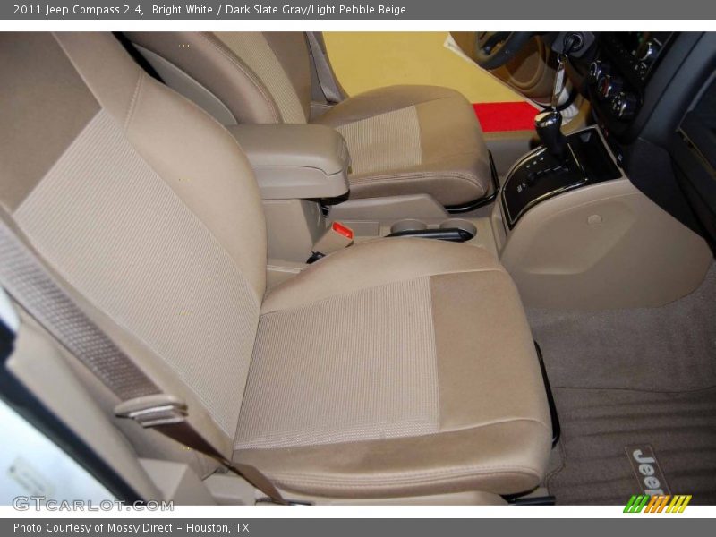 Bright White / Dark Slate Gray/Light Pebble Beige 2011 Jeep Compass 2.4