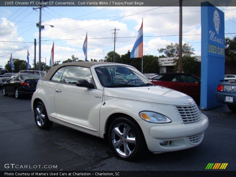Cool Vanilla White / Taupe/Pearl Beige 2005 Chrysler PT Cruiser GT Convertible