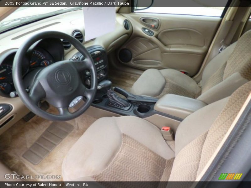 Graystone Metallic / Dark Taupe 2005 Pontiac Grand Am SE Sedan