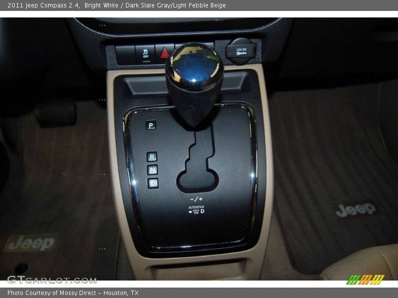 Bright White / Dark Slate Gray/Light Pebble Beige 2011 Jeep Compass 2.4