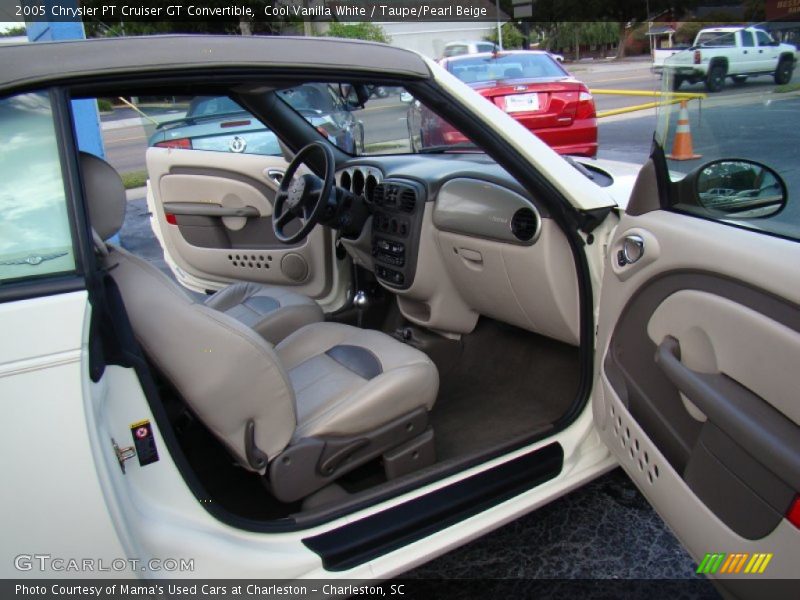 Cool Vanilla White / Taupe/Pearl Beige 2005 Chrysler PT Cruiser GT Convertible