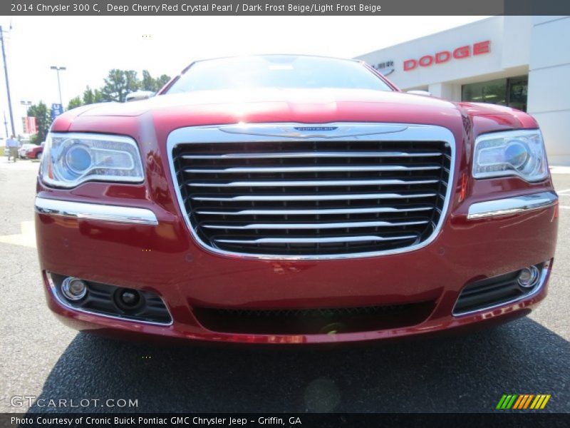 Deep Cherry Red Crystal Pearl / Dark Frost Beige/Light Frost Beige 2014 Chrysler 300 C