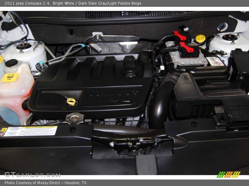 Bright White / Dark Slate Gray/Light Pebble Beige 2011 Jeep Compass 2.4