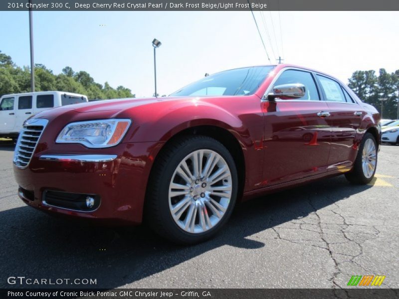 Deep Cherry Red Crystal Pearl / Dark Frost Beige/Light Frost Beige 2014 Chrysler 300 C
