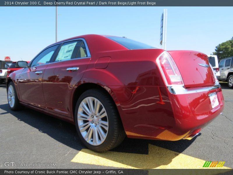 Deep Cherry Red Crystal Pearl / Dark Frost Beige/Light Frost Beige 2014 Chrysler 300 C