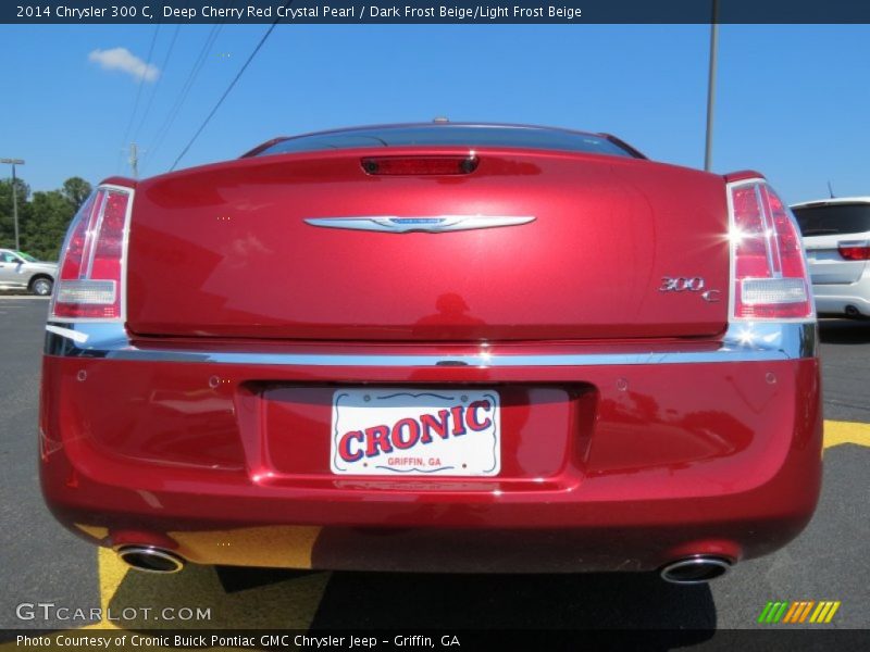 Deep Cherry Red Crystal Pearl / Dark Frost Beige/Light Frost Beige 2014 Chrysler 300 C