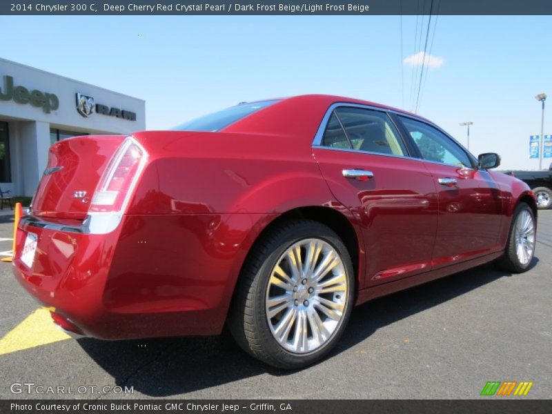 Deep Cherry Red Crystal Pearl / Dark Frost Beige/Light Frost Beige 2014 Chrysler 300 C