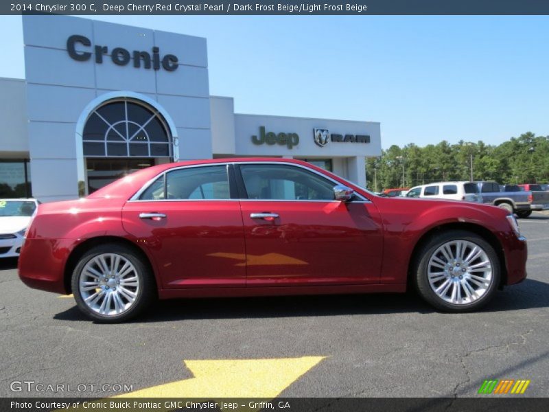 Deep Cherry Red Crystal Pearl / Dark Frost Beige/Light Frost Beige 2014 Chrysler 300 C