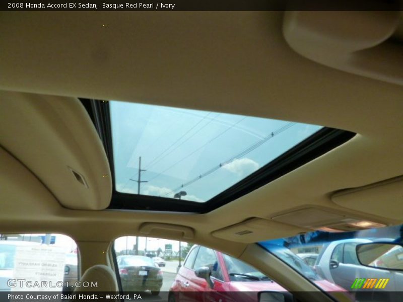 Sunroof of 2008 Accord EX Sedan