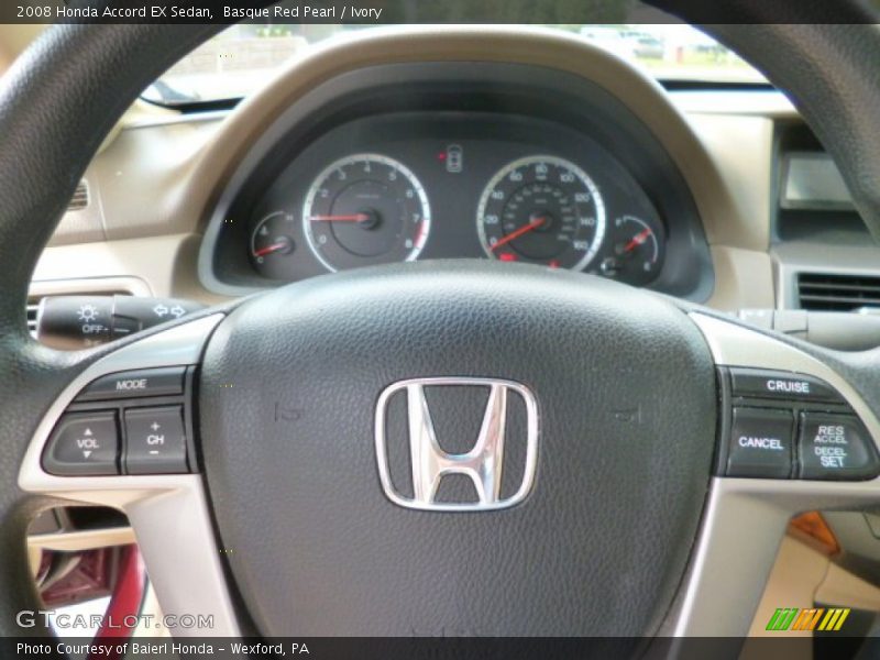 Basque Red Pearl / Ivory 2008 Honda Accord EX Sedan