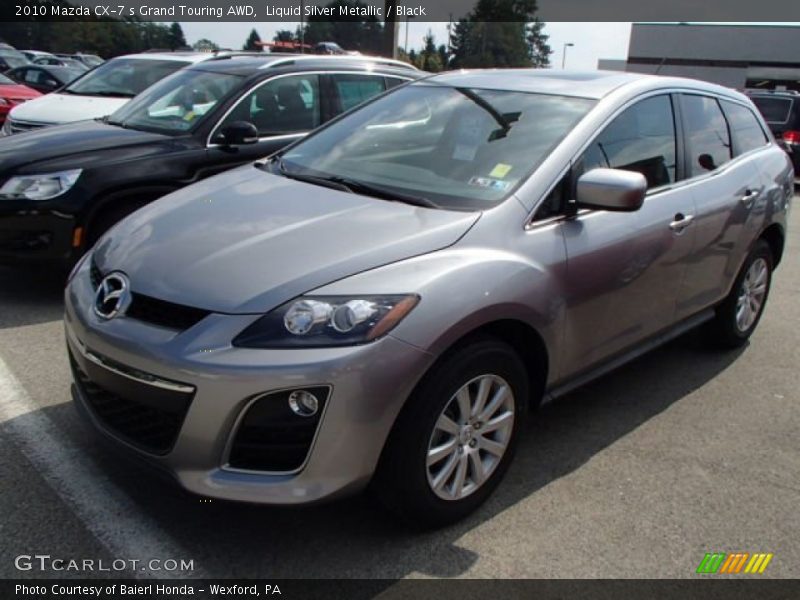 Liquid Silver Metallic / Black 2010 Mazda CX-7 s Grand Touring AWD