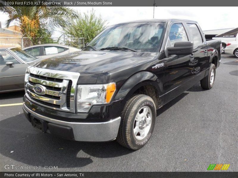Black / Stone/Medium Stone 2009 Ford F150 XLT SuperCrew