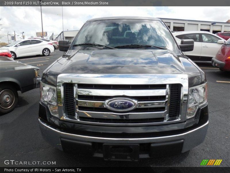 Black / Stone/Medium Stone 2009 Ford F150 XLT SuperCrew