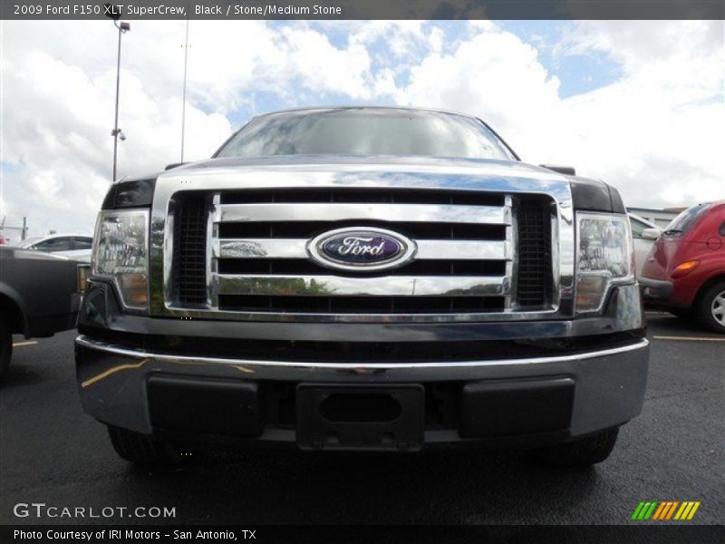 Black / Stone/Medium Stone 2009 Ford F150 XLT SuperCrew