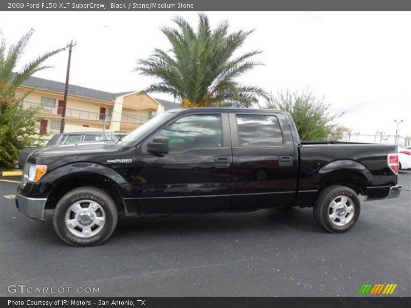 Black / Stone/Medium Stone 2009 Ford F150 XLT SuperCrew