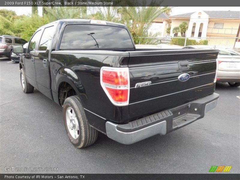 Black / Stone/Medium Stone 2009 Ford F150 XLT SuperCrew