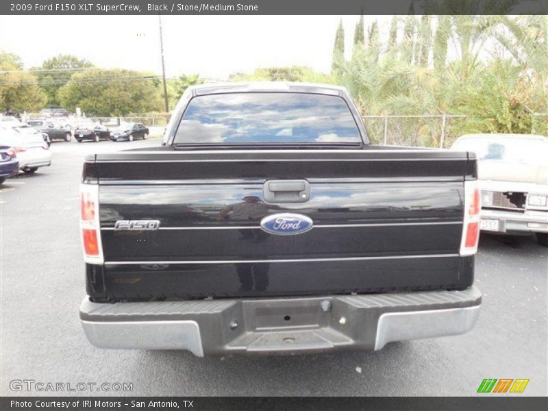 Black / Stone/Medium Stone 2009 Ford F150 XLT SuperCrew
