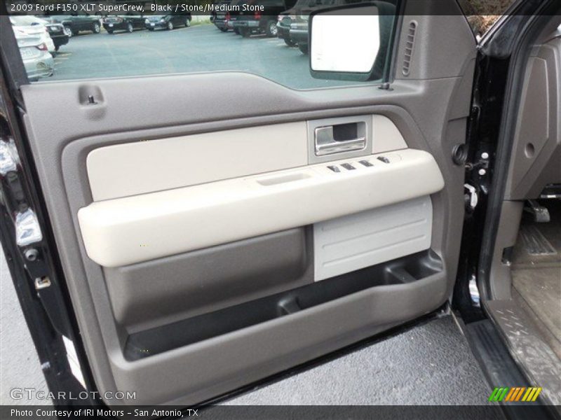 Black / Stone/Medium Stone 2009 Ford F150 XLT SuperCrew
